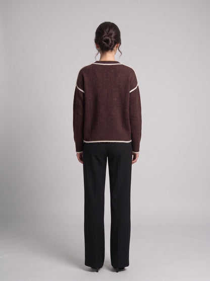 Pull en Maille Coupe Asymétrique