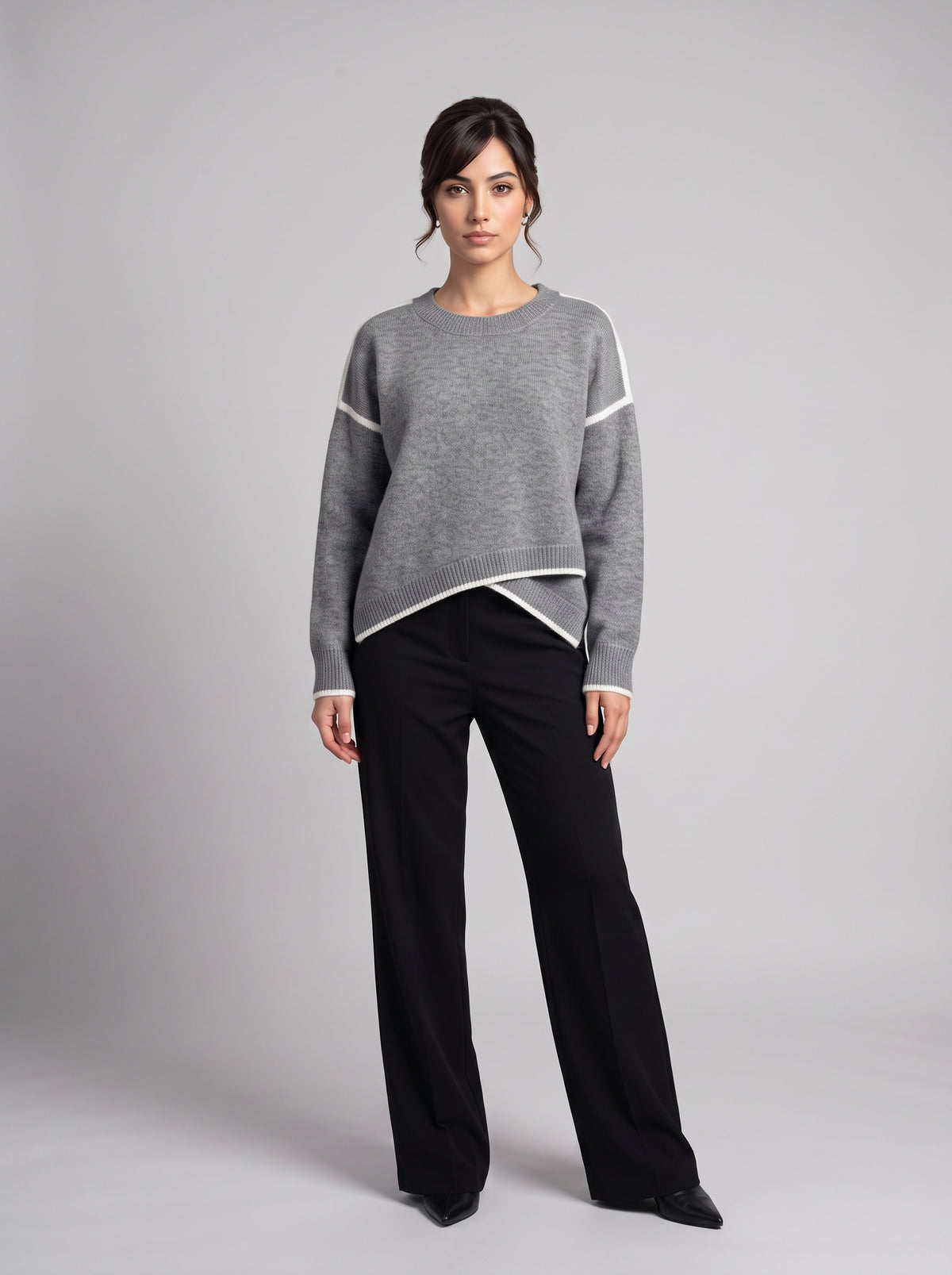 Pull en Maille Coupe Asymétrique
