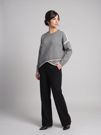 Pull en Maille Coupe Asymétrique
