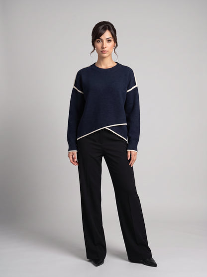 Pull en Maille Coupe Asymétrique